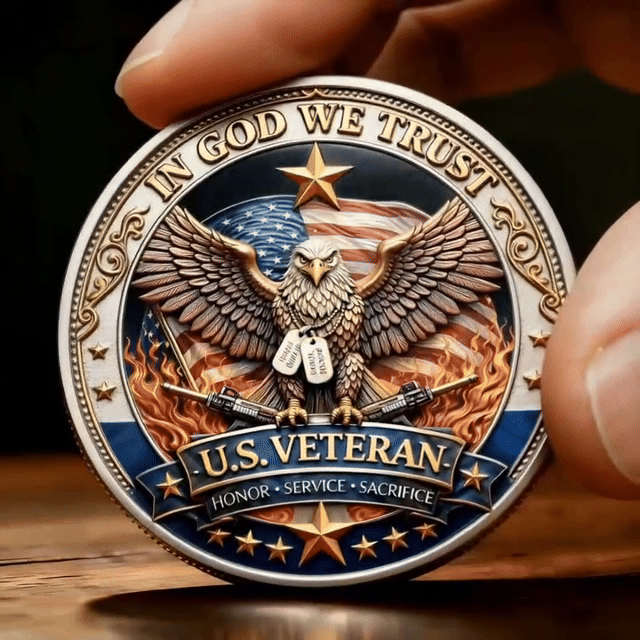 🔥Last Day 50% OFF🔥 250 Years of Freedom Veteran Tribute Coin