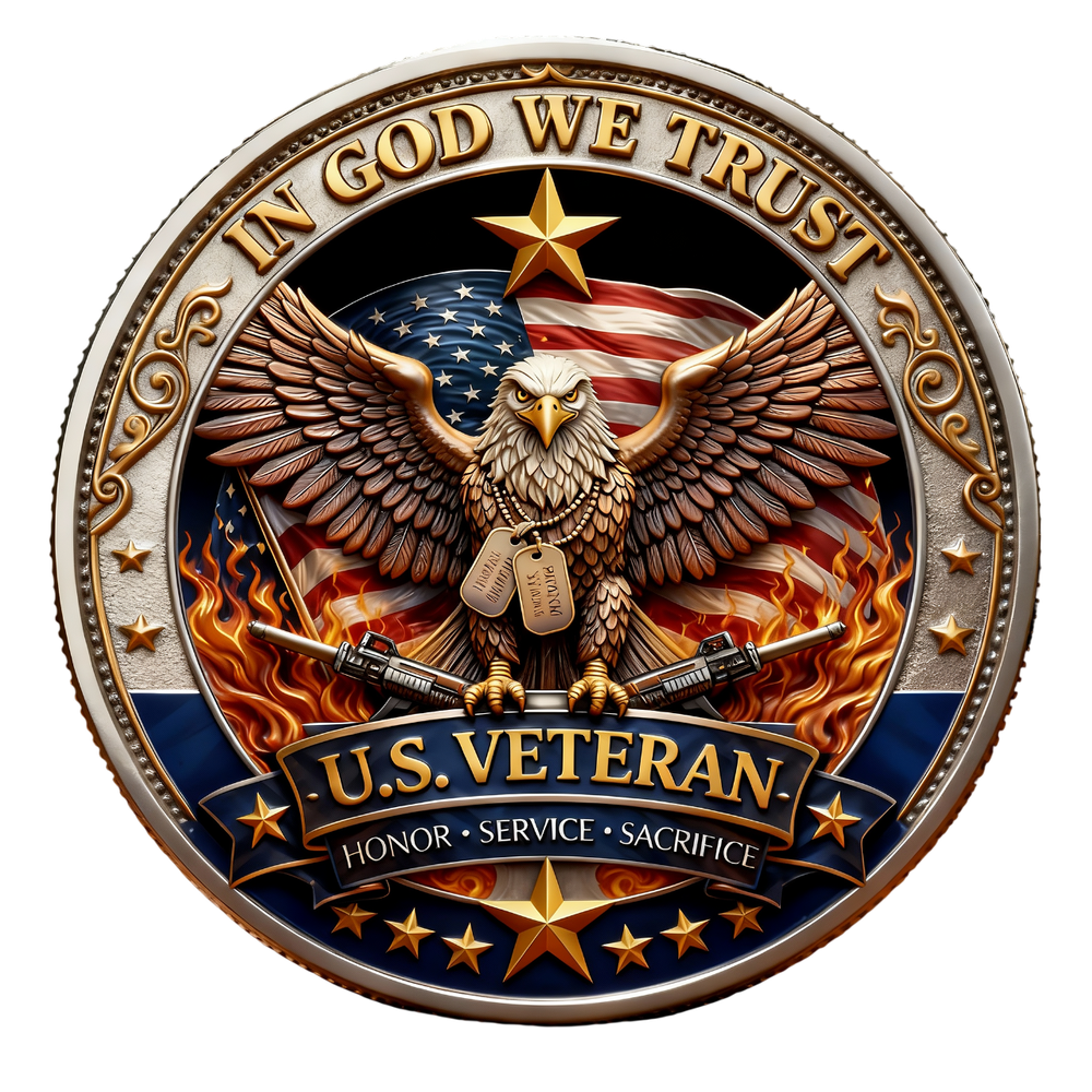 🔥Last Day 50% OFF🔥 250 Years of Freedom Veteran Tribute Coin